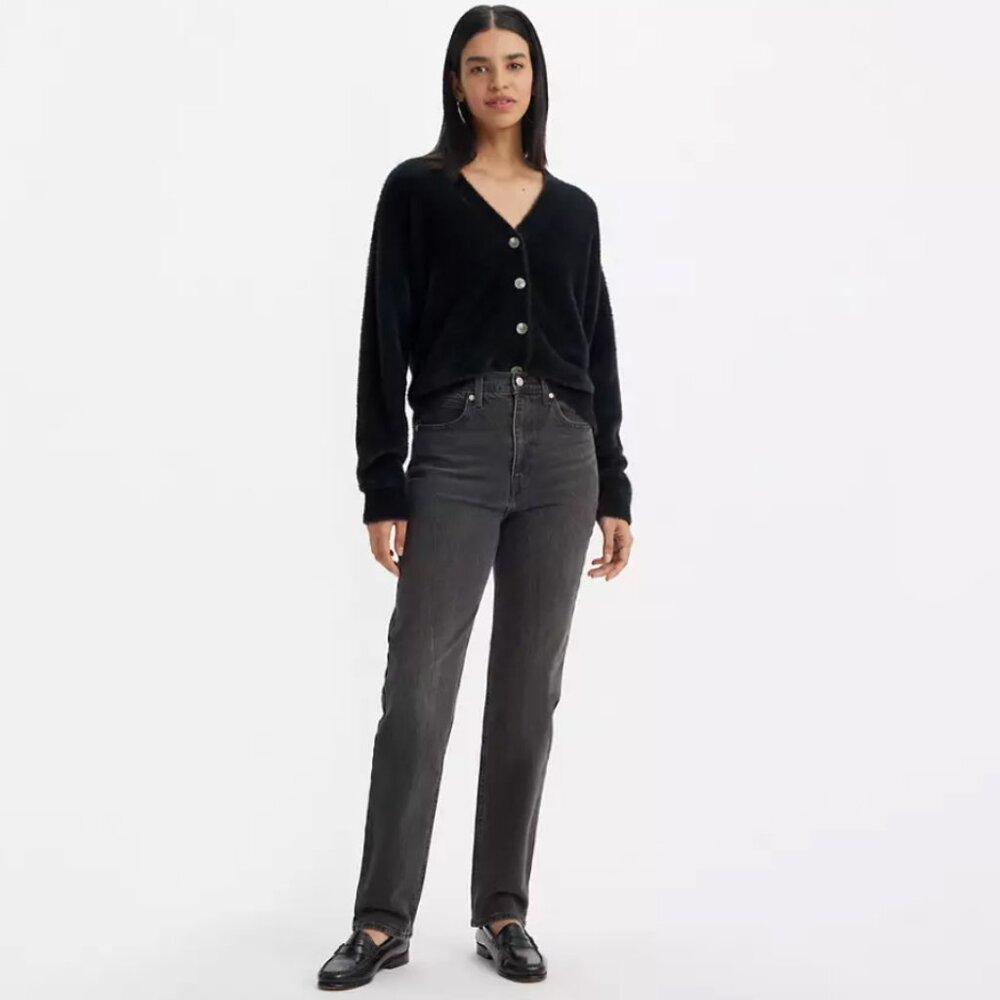 Levi's premium jeans 70s high slim straight in black